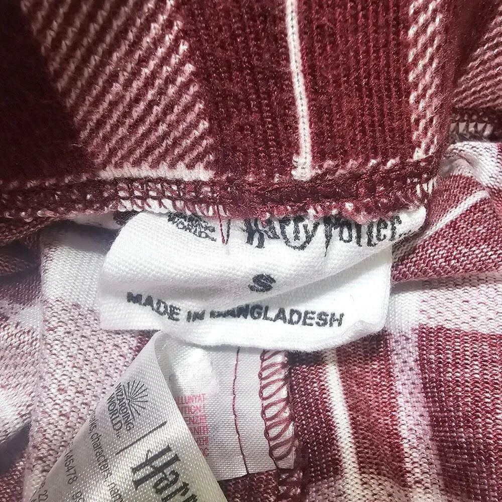 Wizarding World of Harry Potter Gryffindor Plaid Red Soft Leggings Universal - Picture 4 of 5